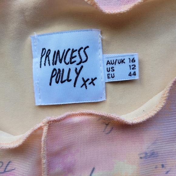 Princess Polly Bellamy Mini Dress, VGUC, Size 12 - Picture 7 of 8